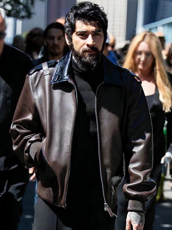 Zayn Malik Off-White Fashion Show Brown Jacket