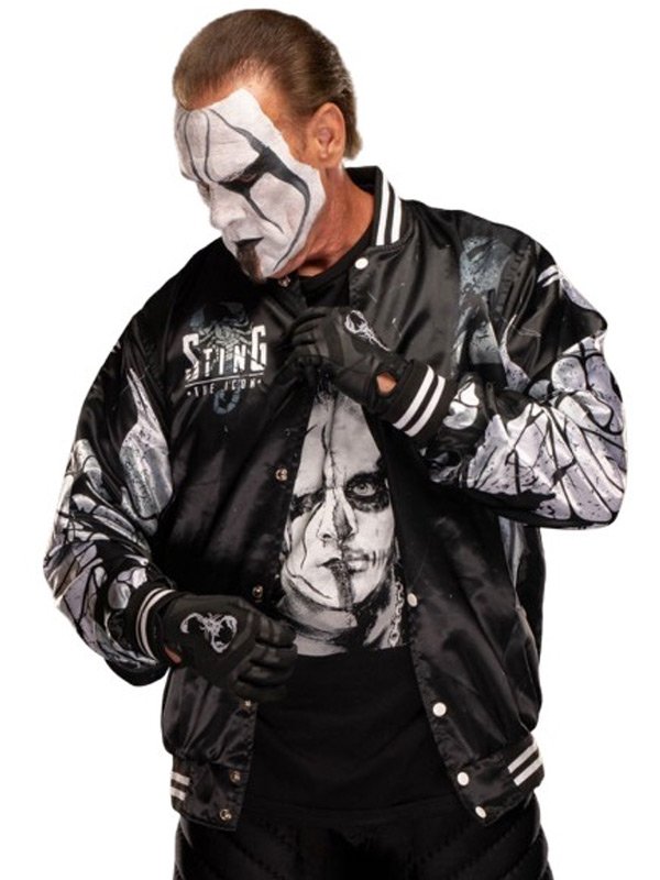 AEW Sting Bomber Jacket AEW Sting Black Jacket