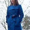 Movie Cellar Door 2024 Sera Blue Wool Coat
