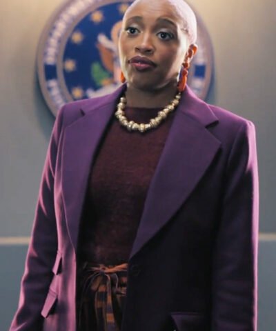 TV Series The Irrational 2024 Travina Springer Purple Blazer