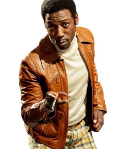 Movie Saturday Night 2024 Garrett Morris Brown Leather Jacket