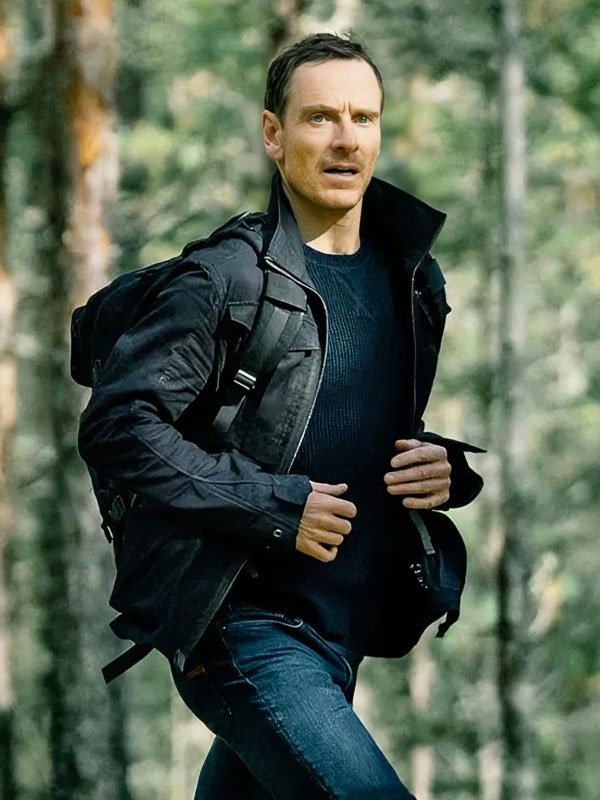 Martian The Agency S01 Black Jacket TV Series The Agency 2024 Michael Fassbender Black Cotton Jacket