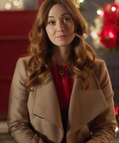 Amy Groening Twas The Date Before Christmas Beige Coat