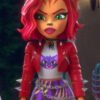 Monster High 2024 TV Series Toralei Stripe Cropped Red Leather Studded