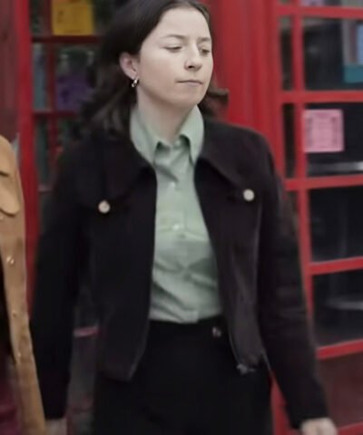 TV Series Say Nothing 2024 Hazel Doupe Black Jacket