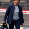 Movie Mission Impossible – The Final Reckoning 2025 Tom Cruise Blue Puffer Jacket