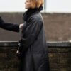Say Nothing TV Series 2024 Older Dolours Price Black Shearling Leather Coat