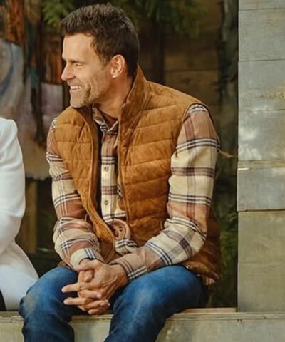 Cameron Mathison Home Sweet Christmas Brown Vest