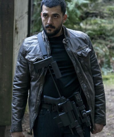 TV Series The Night Agent Dale Black Leather Jacket