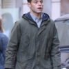 Movie The Amateur 2025 Rami Malek Green Hooded Cotton Jacket