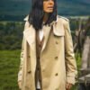 Claudia Winkleman The Traitors UK S02 Beige Coat