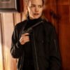 Movie Alarum 2025 Laura Black Bomber Jacket