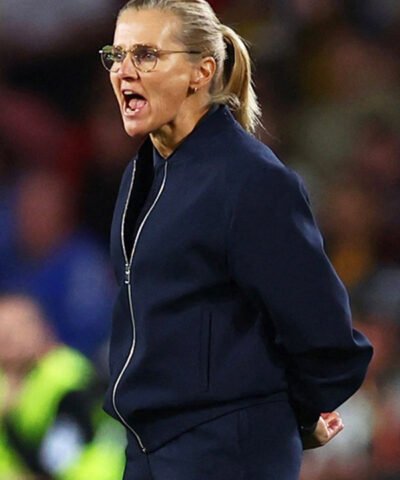 Sarina Wiegman EURO 2025 Blue Bomber Jacket