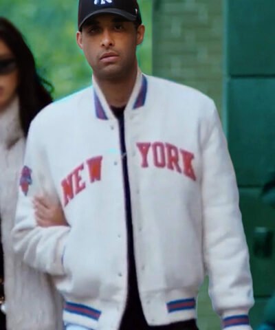 Movie Lake George 2025 Psych White Varsity Jacket