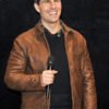 Mission Impossible German Premiere 2011 Tom Cruis Brown Leather Jacket
