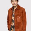 TV Series Squid Game Season 2 Premiere Lee Jung-jae Brown Suede Leather Jacket