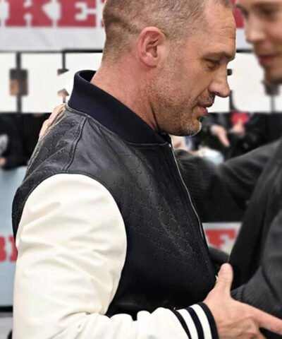 The Bikeriders Premiere Tom Hardy Leather Jacket