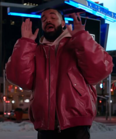 Drake Pink Leather Jacket