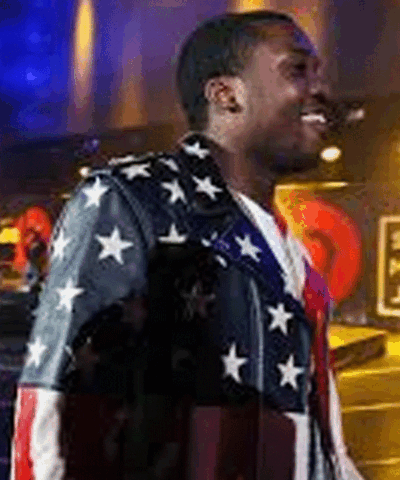 Meek Mill 2014 USA Flag Jacket
