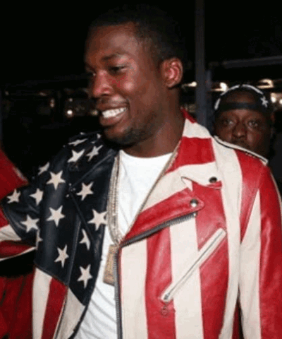 Meek Mill USA Flag Jacket