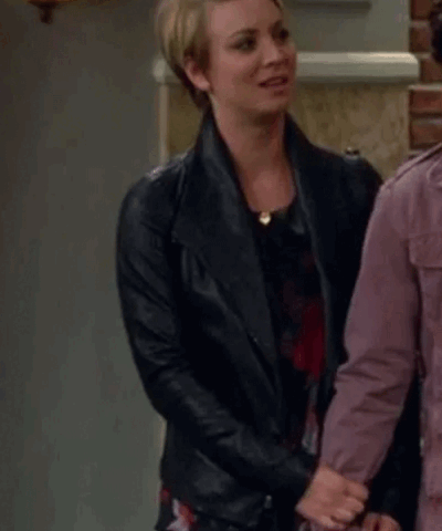 The Big Bang Theory Penny Black Leather Jacket