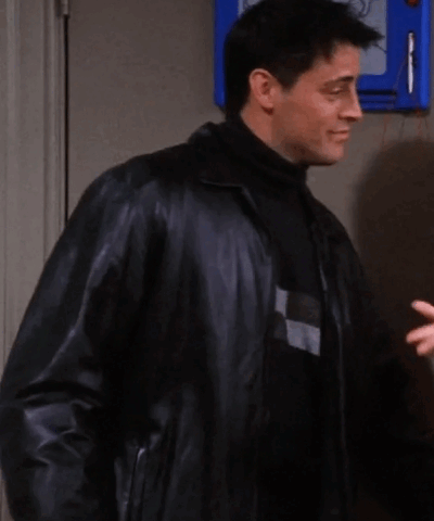 Friends Joey Tribbiani Black Jacket