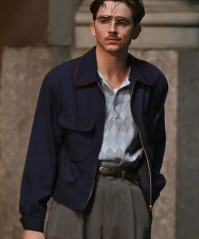 Timothée Chalamet Marty Supreme Blue Jacket