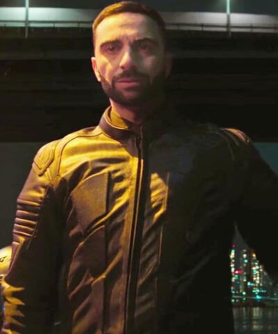 Lee Majdoub Sonic the Hedgehog Black Motorcycle Jacket