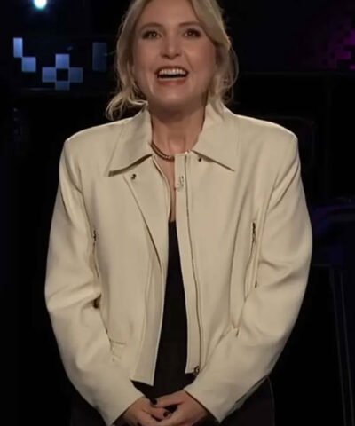 After Midnight Taylor Tomlinson White Jacket