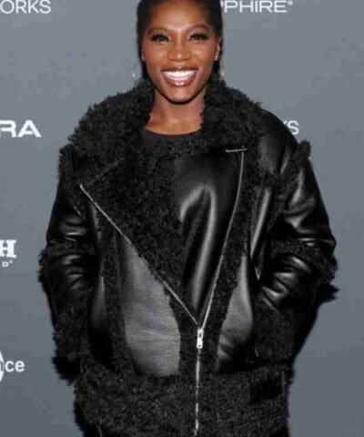 Doechii Earth Mama Black Leather Jacket