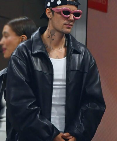 US Open 2023 Justin Bieber Leather Jacket