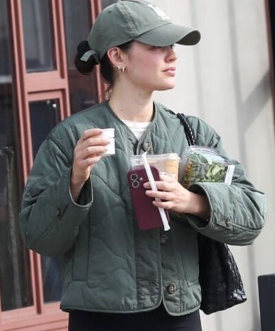 LA Lucy Hale Green Quilted Jacket