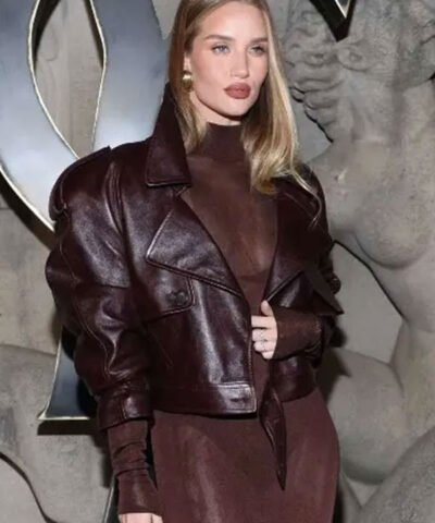 PFW Rosie Huntington Whiteley Leather Jacket