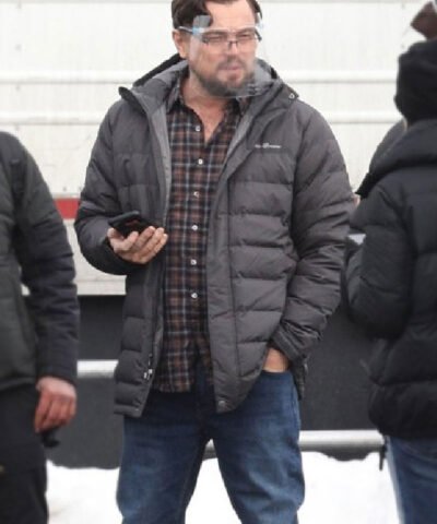 Don't Look Up Leonardo Dicaprio Black Puffer Jacket