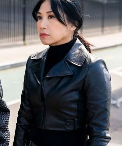 The Equalizer S05 Melody Bayani Cropped Biker Jacket