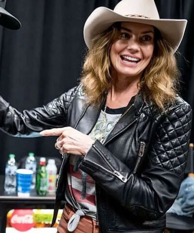 Shop Faith Hill CMA Fest Black Biker Jacket