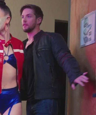 Shop Christopher Glass Fuel to Our Fire My Racer Stepbrother Luke Charles Stafford Black Jacket