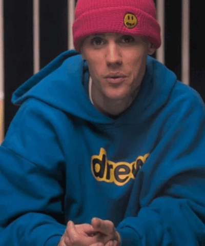 Shop Canadian Singer Justin Bieber Blue Hoodie