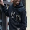 Shop American Rapper Travis Scott LSU Pullover Hoodie