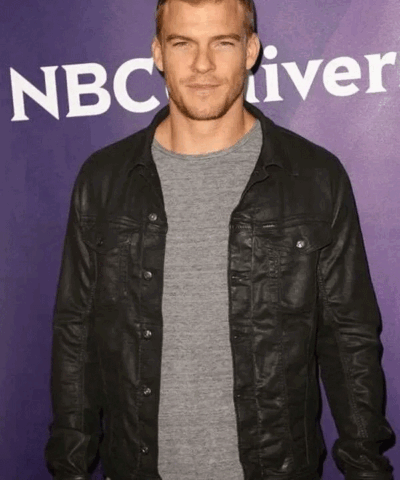 Shop Los Angeles NBC Universal Alan Ritchson Black Jacket