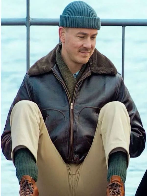 Albrecht Schuch Stiller 2025 James Larkin White Black Leather Jacket Shop Albrecht Schuch Stiller 2025 James Larkin White Shearling Leather Jacket