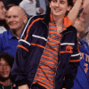 Shop American Actor Timothee Chalamet New York Knicks 2025 Track Jacket