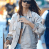 Buy American Actress Emily Ratajkowski NYC Beige Jacket