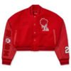 Buy Teyana Taylor Jordan Red Cropped Jacket