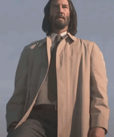 Shop Gabriel Movie Good Fortune Keanu Reeves Trench Coat