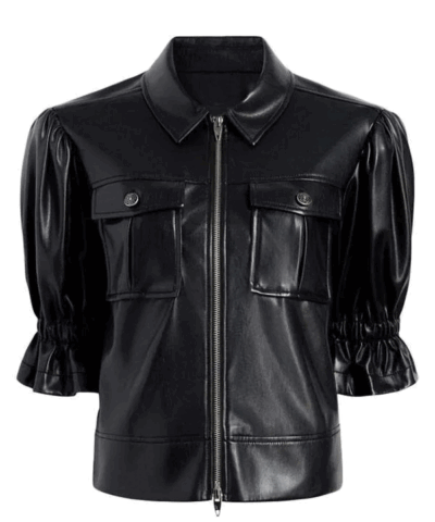 Buy Joy Behar The View 2025 Black Leather Jacket