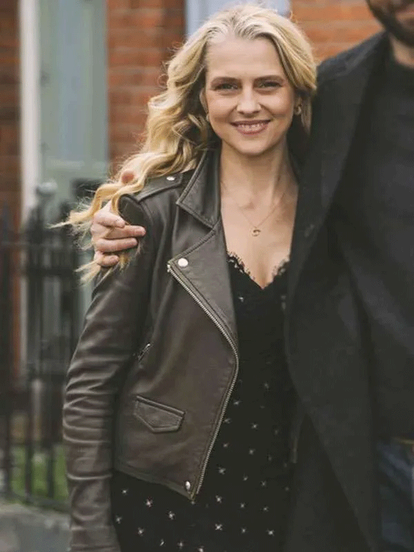 Mix Tape 2025 Teresa Palmer Leather Jacket Shop Alison TV-Series Mix Tape SO1 Teresa Palmer Jacket