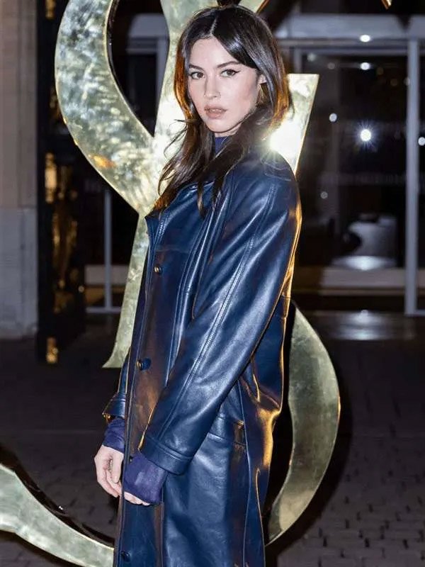 Gracie Abrams Blue Long Coat Buy Gracie Abrams Blue Coat