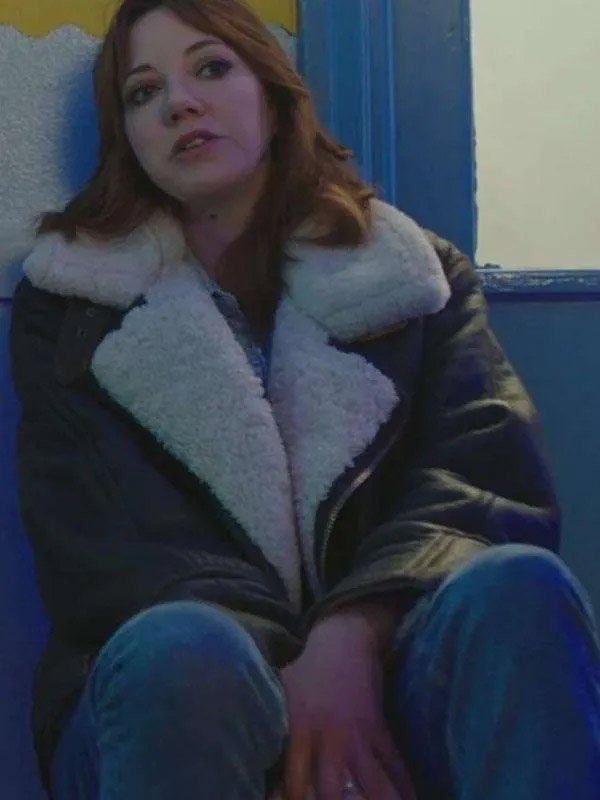 Motherland Diane Morgan Black Jacket Shop Motherland S03 Diane Morgan Black Shearling Jacket