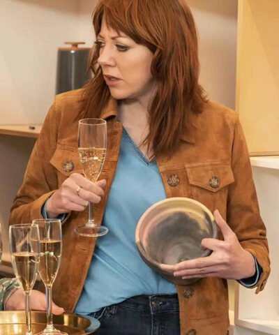 Buy Motherland Diane Morgan Suede Leather Jacket